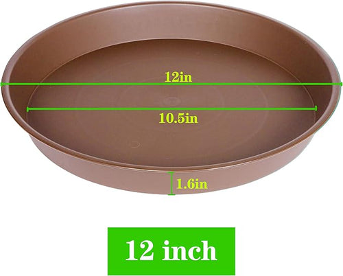6 Pack of 12 inch Plant Saucer, Heavy Duty Plastic Plant Saucer 12 inch Round - Image 2