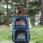 Double Cat Carrier for 2 Cats, Dog Backpack Carrier for Medium Dogs, Double - Image 7