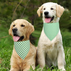 Dog Bandana Green Large 1PCS, Summer Spring Scarf - Image 5