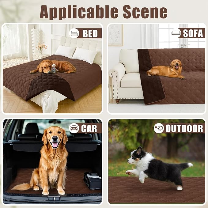 Smiry Waterproof Dog Bed Cover Blanket 30x53, Soft Reversible Pet Blanket - Image 5