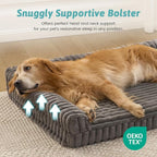 Cute Dog Bed, Faux Rabbit Fur Orthopedic Foam Dog Bed - Image 6