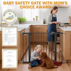 Baby Gate for Stairs, 29.7-43" Auto Close Dog Gate for Doorways & Hallways - Image 3