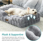 Orthopedic Dog Bed for Large Medium Size Dog, Soft and Warm Faux Fur Sofa for - Image 4