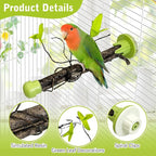PINVNBY 2 PCS Bird Perches Simulation Branch Parrot Cage Perch Stand - Image 3