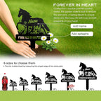 Personalized Horse Grave Marker Custom Memorial Stake, Metal Graveside Sign - Image 4