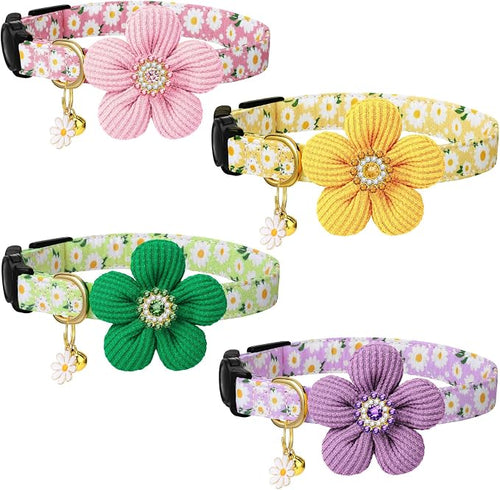 4 Pack Breakaway Cat Collars by Guiqulai
