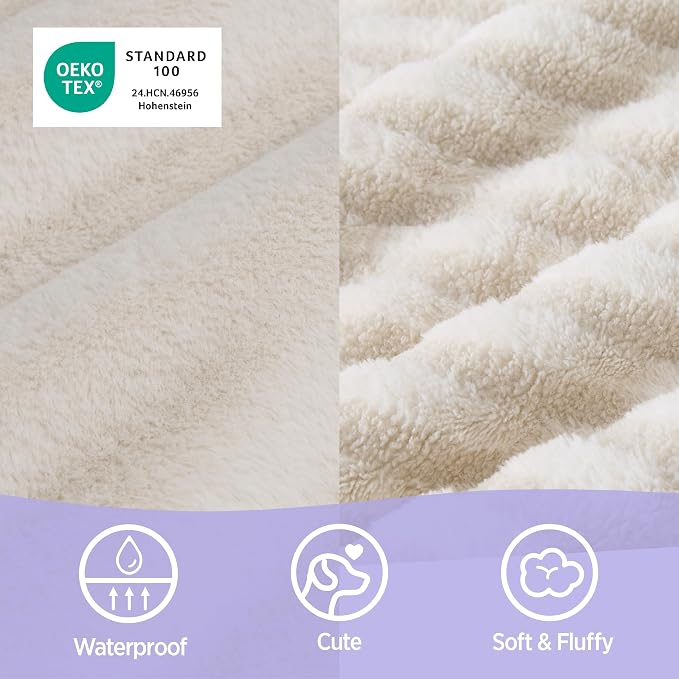 LE SURE Cute L-Plus Dog Beds, Orthopedic Waterproof Large Pet Bed - Image 3