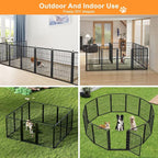 Dog Fence Indoor Pens Outside, Portable Outdoor Dog Playpen 40" H 10 Panels Pet - Image 3