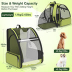 Cat Backpack Carrier for Travel Hiking: Expandable Foldable Breathable Mesh - Image 6