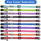 Pawtitas Reflective Orange Cat Collar - Image 7