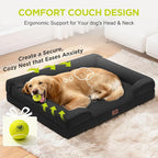 Orthopedic Dog Bed for Extra Large Dogs, XXL Waterproof Egg Crate Memory Foam - Image 7