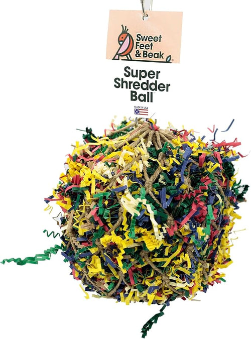 3” Super Shredder Ball Bird Toy by Sweet+Feet+%26+Beak