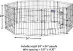 MidWest Homes for Pets Folding Metal Puppy / Dog Exercise Pen, Indoor/Outdoor - Image 9