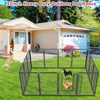 Dog Playpen Dog Fence Outdoor for Yard, 32inch 48 Panels Dog Pens Outside - Image 2