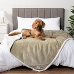 PetAmi Waterproof Dog Blanket for Queen Bed Large XL Dog Throw for Couch Cover by PetAmi