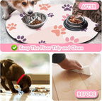 Large Pet Feeding Mat – 28''x17'' Absorbent Dog Mat - Image 5
