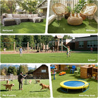 Artificial Grass Rug Indoor Outdoor, 3 x 5FT Faux Grass Turf - Image 9