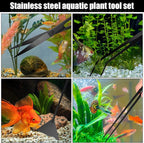 Aquarium Aquascaping Tool Stainless Steel Aquascape Tools Kit 4 in 1 Anti-Rust - Image 8