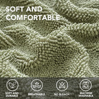 H.VERSAILTEX Non Slip Pet Couch Cover Chenille Dog Bed Protector Thick Soft - Image 2