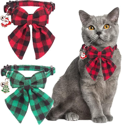 ADOGGYGO Christmas Cat Collars Breakaway by ADOGGYGO
