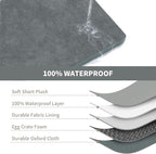 Comfort Dog Bed for Small Dogs & Cats, Waterproof Dog Crate Mat Orthopedic Egg - Image 7