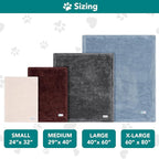 PetAmi Dog Blanket for Large Medium Dogs Grey, Fluffy Soft Puppy Blanket - Image 7