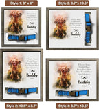 Personalized Pet Memorial Gifts Water Color Dog Picture Frame Dog Loss Sympathy - Image 4