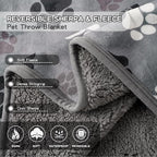 Waterproof Dog Blankets Pet Blanket 50"x60", Soft Fluffy Sofa Car Bed Protector - Image 4
