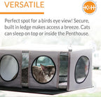 K&H Pet Products EZ Mount Cat Window Perch Penthouse 2-level Tree, Sturdy - Image 2