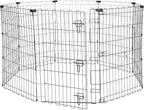 Amazon Basics Foldable Metal Exercise Dog Playpen, Indoor/Outdoor, Single Door by AmazonBasics