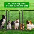 Dog Playpen Outdoor Extra Wide 16 Piece Panels Heavy Duty Dog Fence 40" Height - Image 9