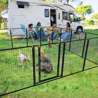 Dog Playpen Outdoor Extra Wide 12 Piece Panels Heavy Duty Anti-Rust - Image 5