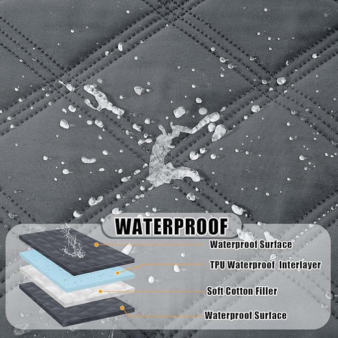 Smiry Waterproof Dog Bed Cover Blanket 68x82, Soft Reversible Pet Blanket - Image 2