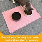 Ptlom Pet Placemat for Dog and Cat, Mat for Prevent Food and Water Overflow - Image 5