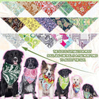100 Pcs Paisley Dog Bandanas Bulk Pet Bibs Colorful Triangle Scarf Pet Paisley - Image 3