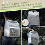 Sanmoncare Bird Backpack Carrier, Water Repellent Fabric Cockatiel Travel Bag - Image 6