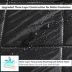 Reversible Wide Magnetic Thermal Insulated Door Curtain - Image 4