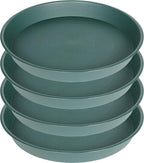4 Pack of 16 inch Plant Saucer, Heavy Duty Plastic Plant Tray by Bleuhome