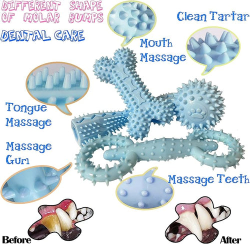 4 Pack Puppy Teething Toys 0-6 Months Puppy Chew Toys - Image 2
