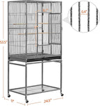 Yaheetech Wrought Iron Extra Large Bird Parakeet Cage - Image 3