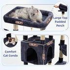 Cat Tree for Indoor Cats Large Adult, Heavy Duty Cat Tree for Large Cats 20 lbs+ - Image 3