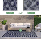 GENIMO Outdoor Rug for Patio Clearance, Reversible Plastic Straw Rugs for RV - Image 3