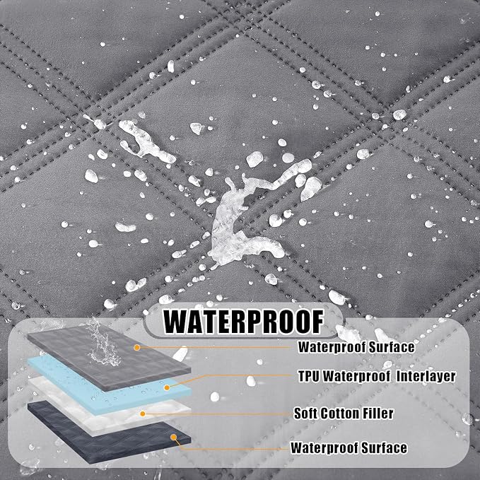 Smiry Waterproof Dog Bed Cover Blanket 52x82, Soft Reversible Pet Blanket - Image 2