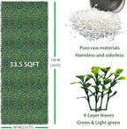 Artificial Boxwood Roll: 40x120 in UV-Anti Faux Ivy Boxwood Hedge Leaf Grass - Image 2