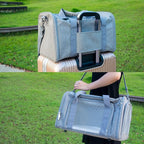 Soft Sided Carrier for Small Medium Cats Dogs, Removable Pad Collapsible Travel - Image 8