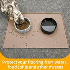 Ptlom Dog Food Mat Anti-Slip Bowl Mats - Image 7