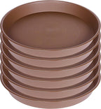 6 Pack of 10 inch Plant Saucer, Heavy Duty Plastic Plant Saucer 10 inch Round by Bleuhome