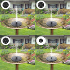 Mademax Solar Bird Bath Fountains Pump, Upgrade 1.4W Solar Fountain - Image 4