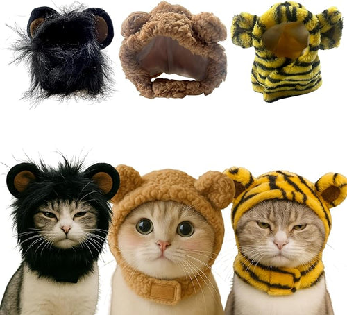 3pcs Cute Cats Hat Costumes Outfit by HomedyCrafts