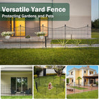 4 Panels No Dig Dog Fence Outdoor - Image 4